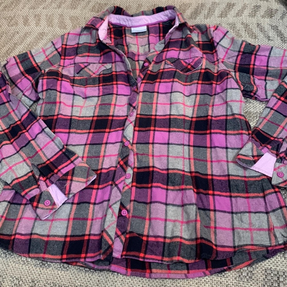Columbia Plaid Button Down Flannel